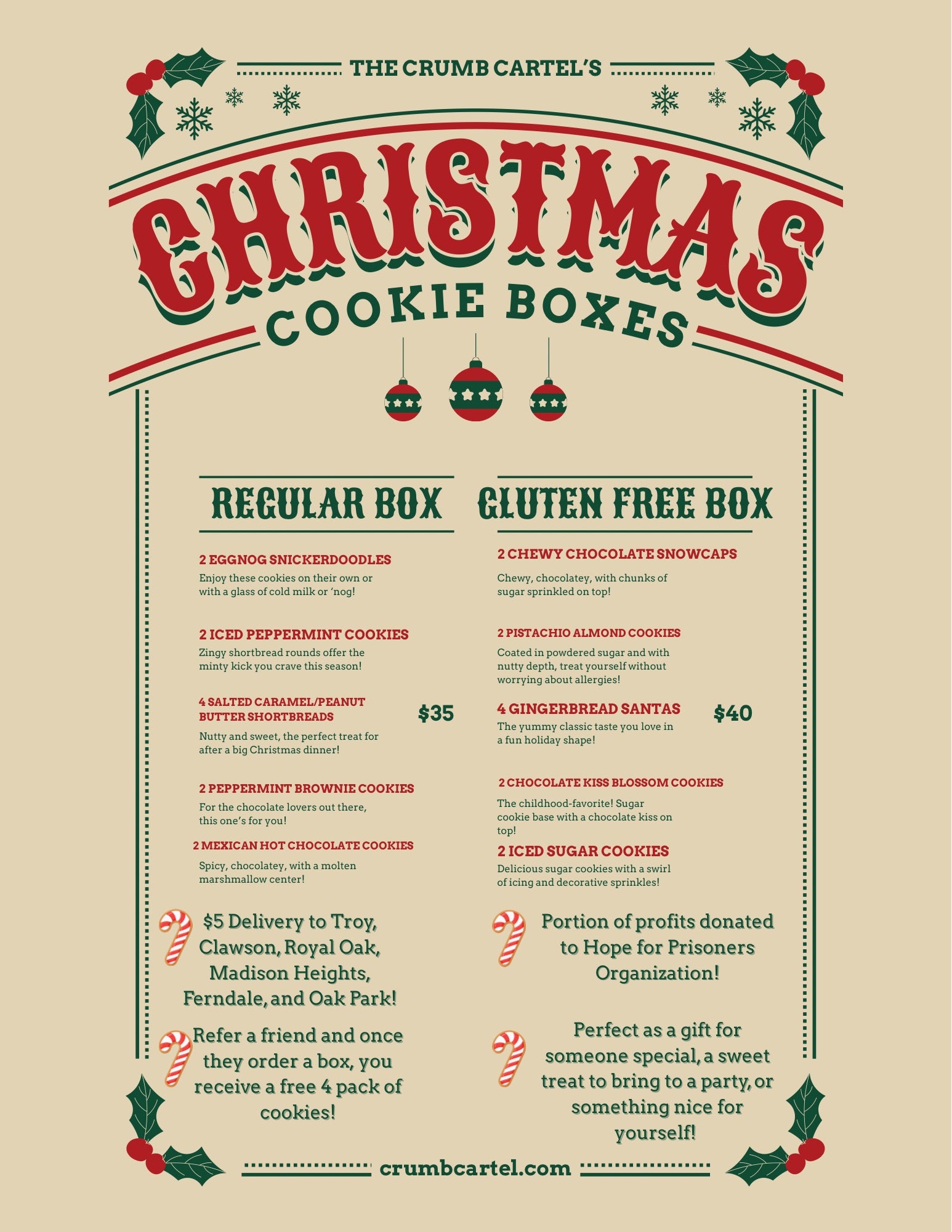 Christmas Cookie Box-Regular